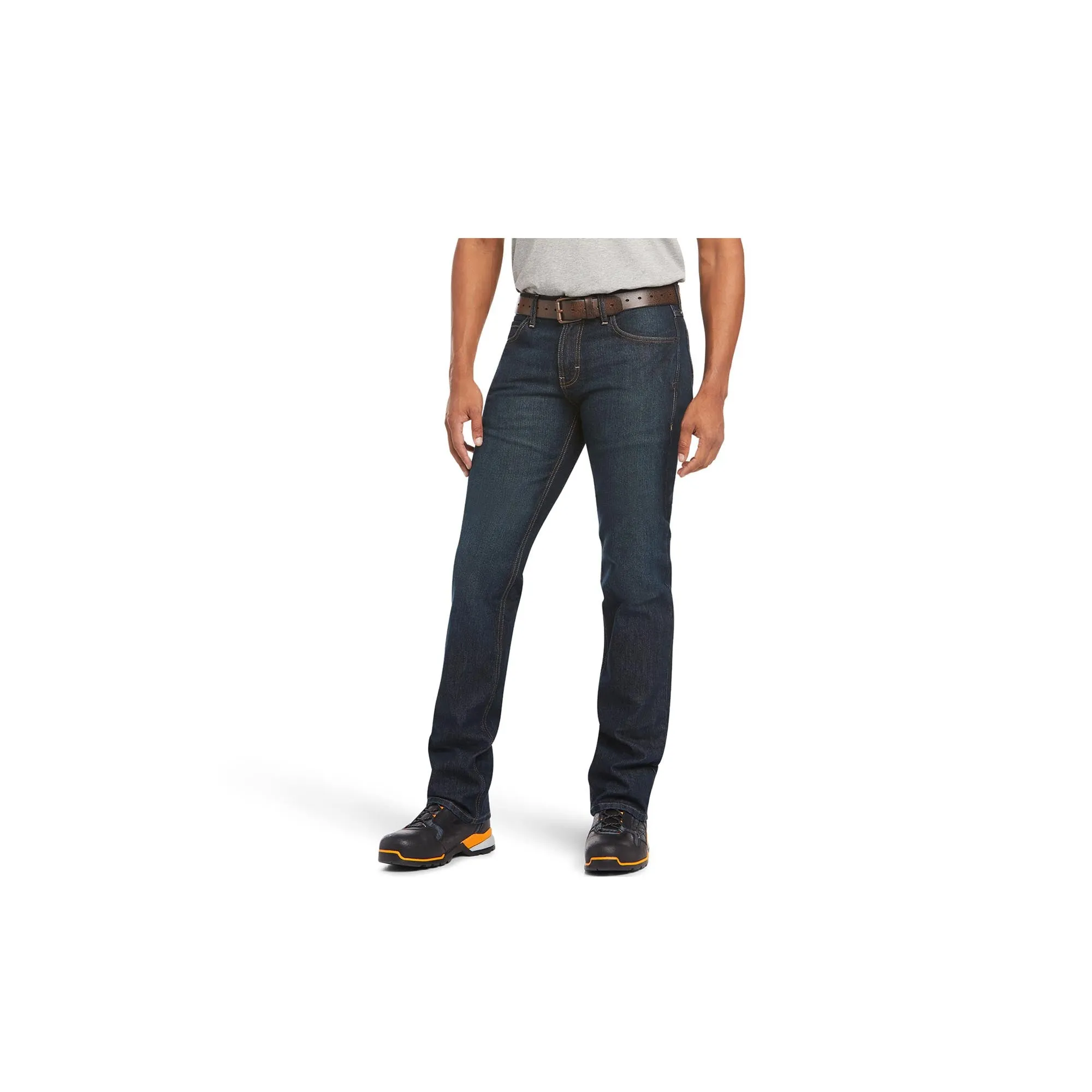 Ariat Rebar M7 DuraStretch Basic Stackable Straight Leg Jean Blackstone