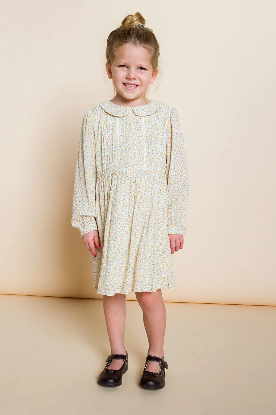 Beet World Ella Girls Dress - Yellow