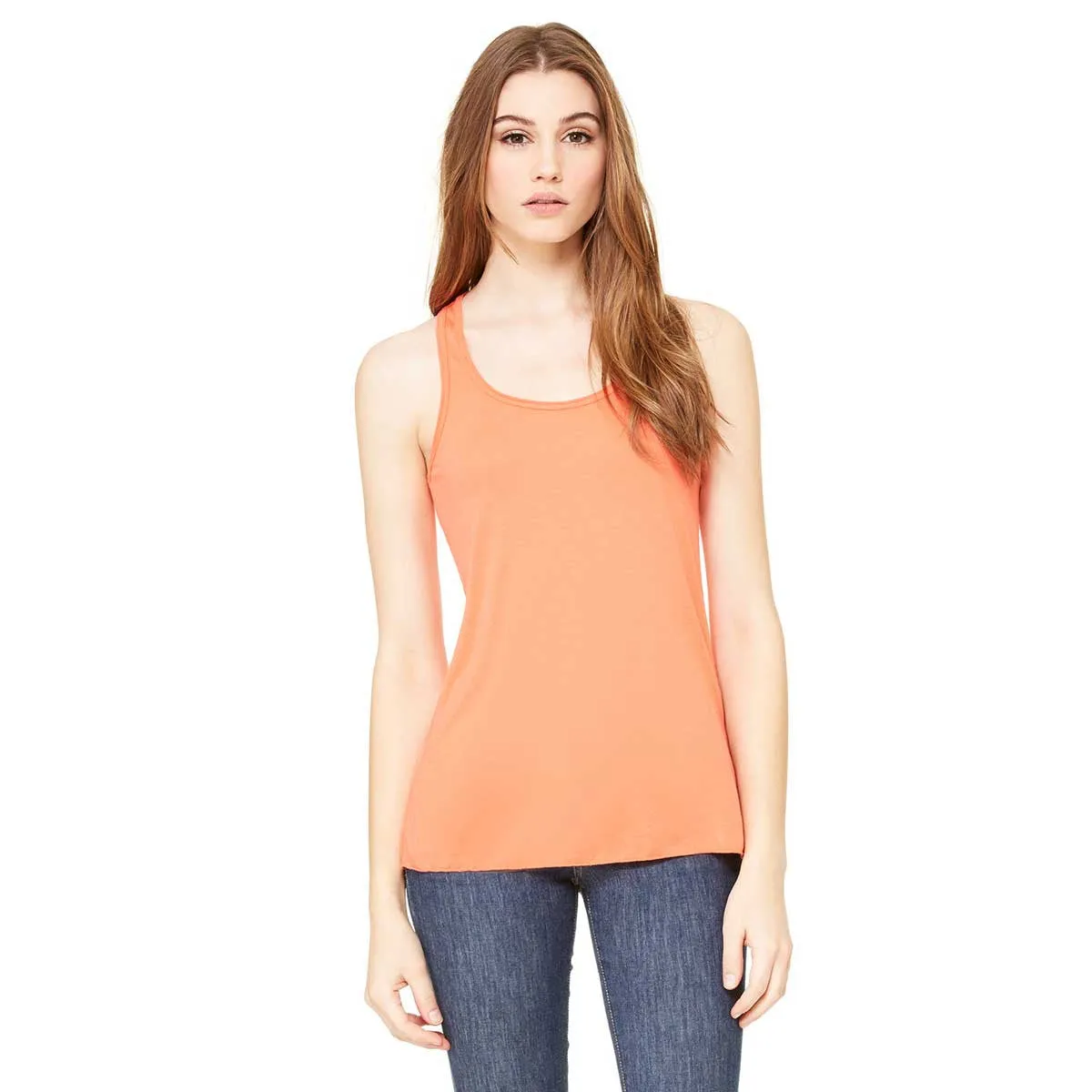 Bella   Canvas Women's Coral Flowy Racerback Tank