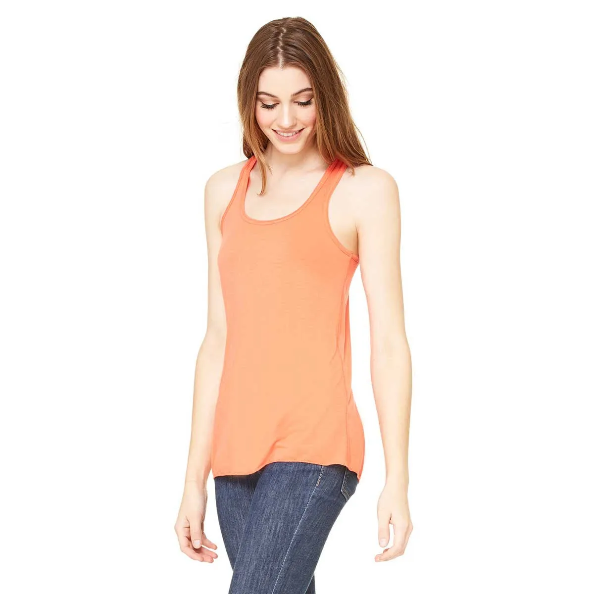 Bella   Canvas Women's Coral Flowy Racerback Tank