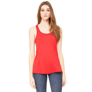 Bella   Canvas Women's Red Flowy Racerback Tank