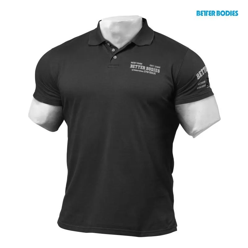 Better Bodies Collar Tee - Black VR2