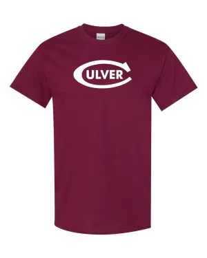 Classic Culver Logo Tee - Maroon