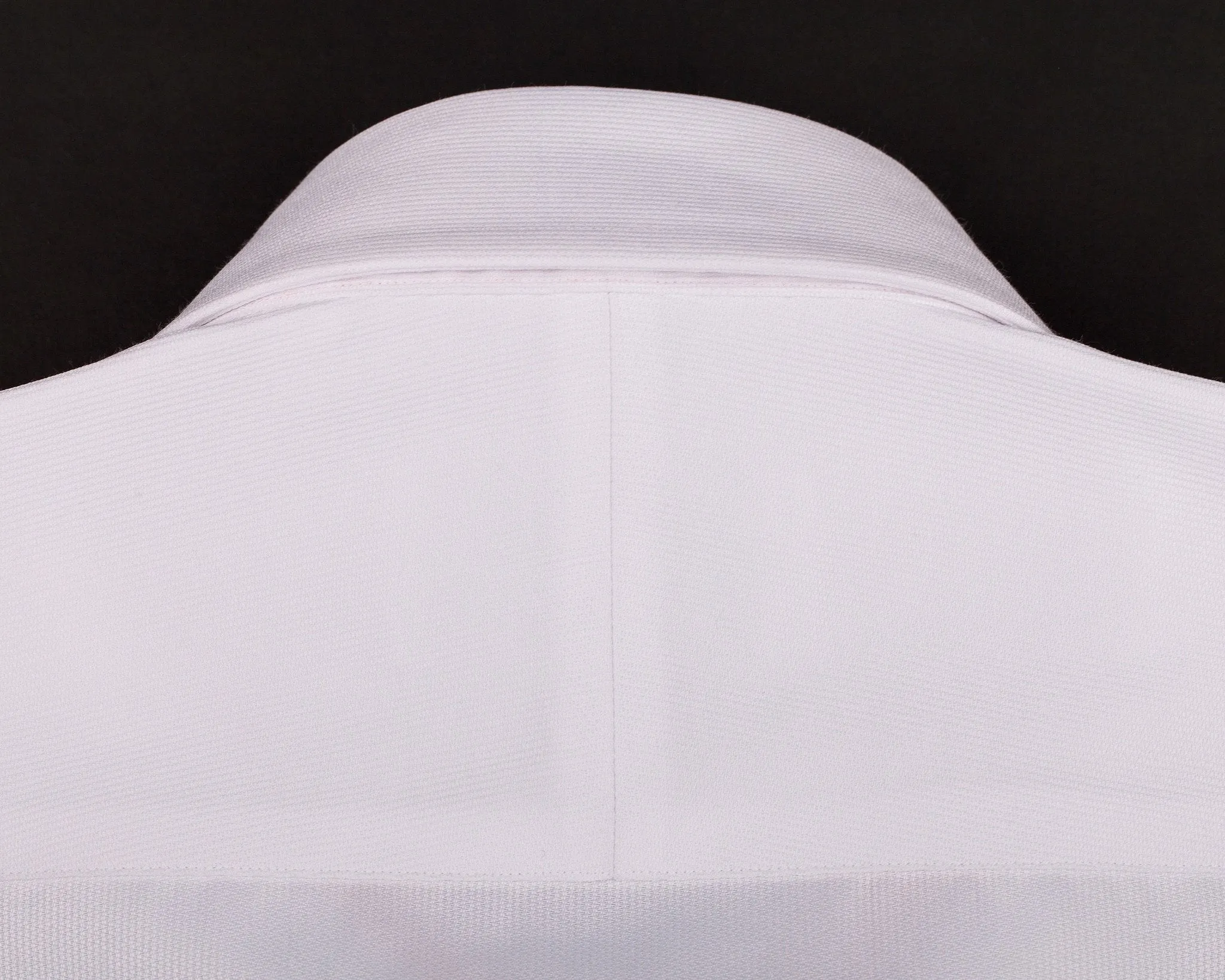 Classic White Solid Herringbone Formal Business Dress Shirt Luxury Fashion