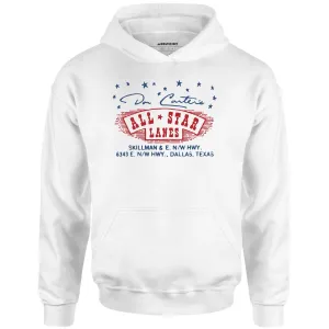 Don Carter's All Star Lanes - Dallas, TX - Vintage Bowling Alley - Unisex Hoodie