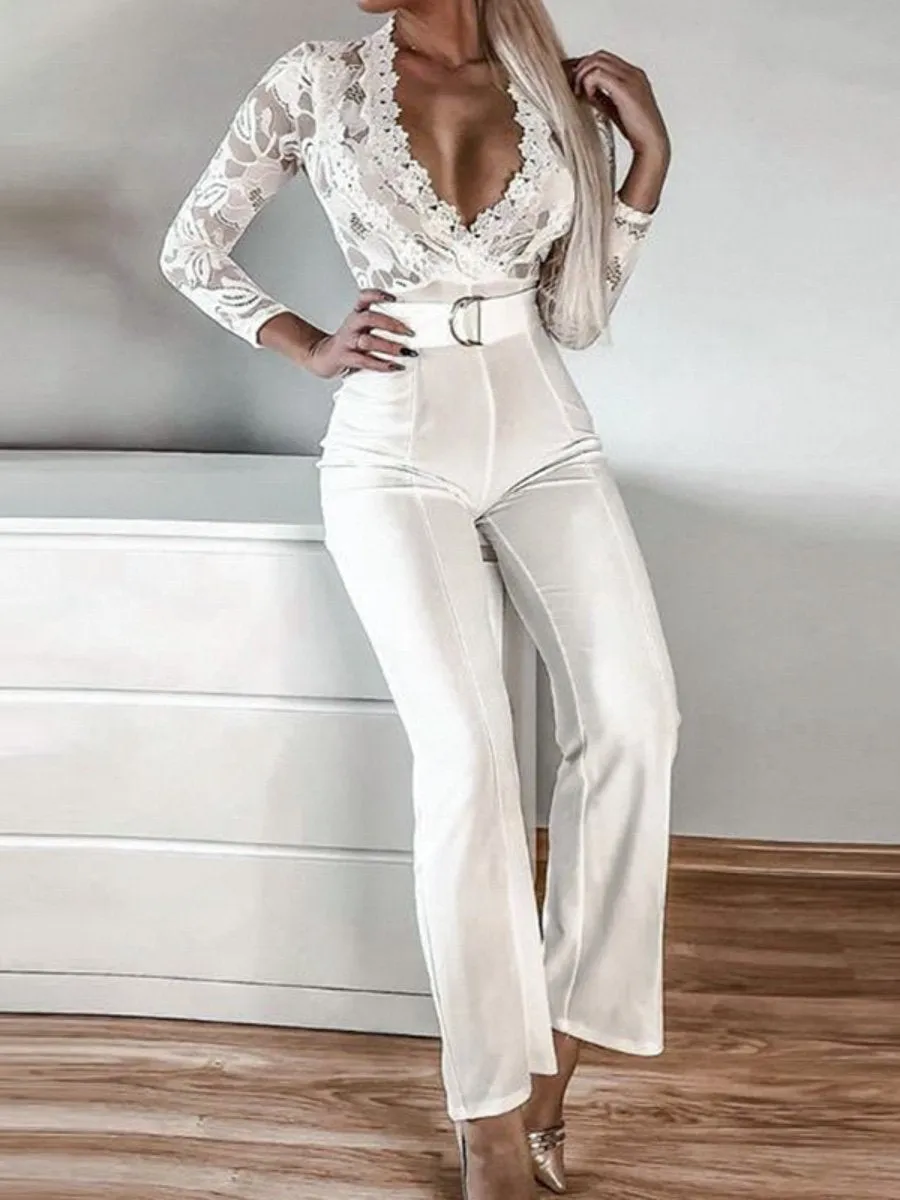 Easy Peasy Jumpsuit - White