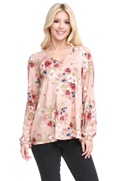 Floral Cold-Shoulder