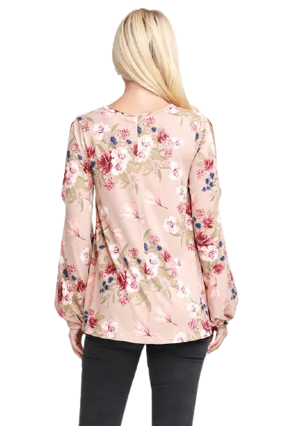 Floral Cold-Shoulder