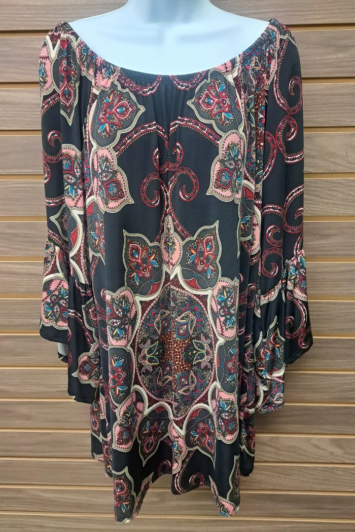 Flowy bell sleeve tunic