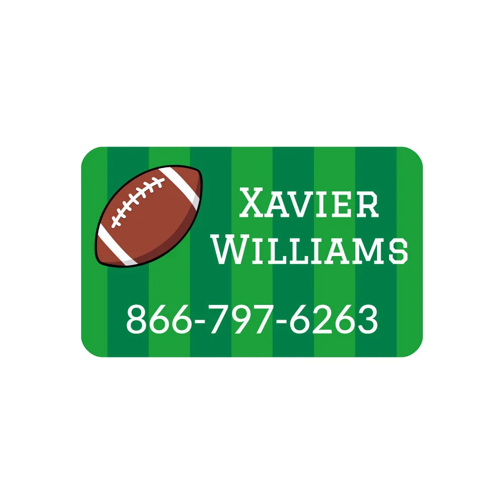 Football Contact Clothing Labels