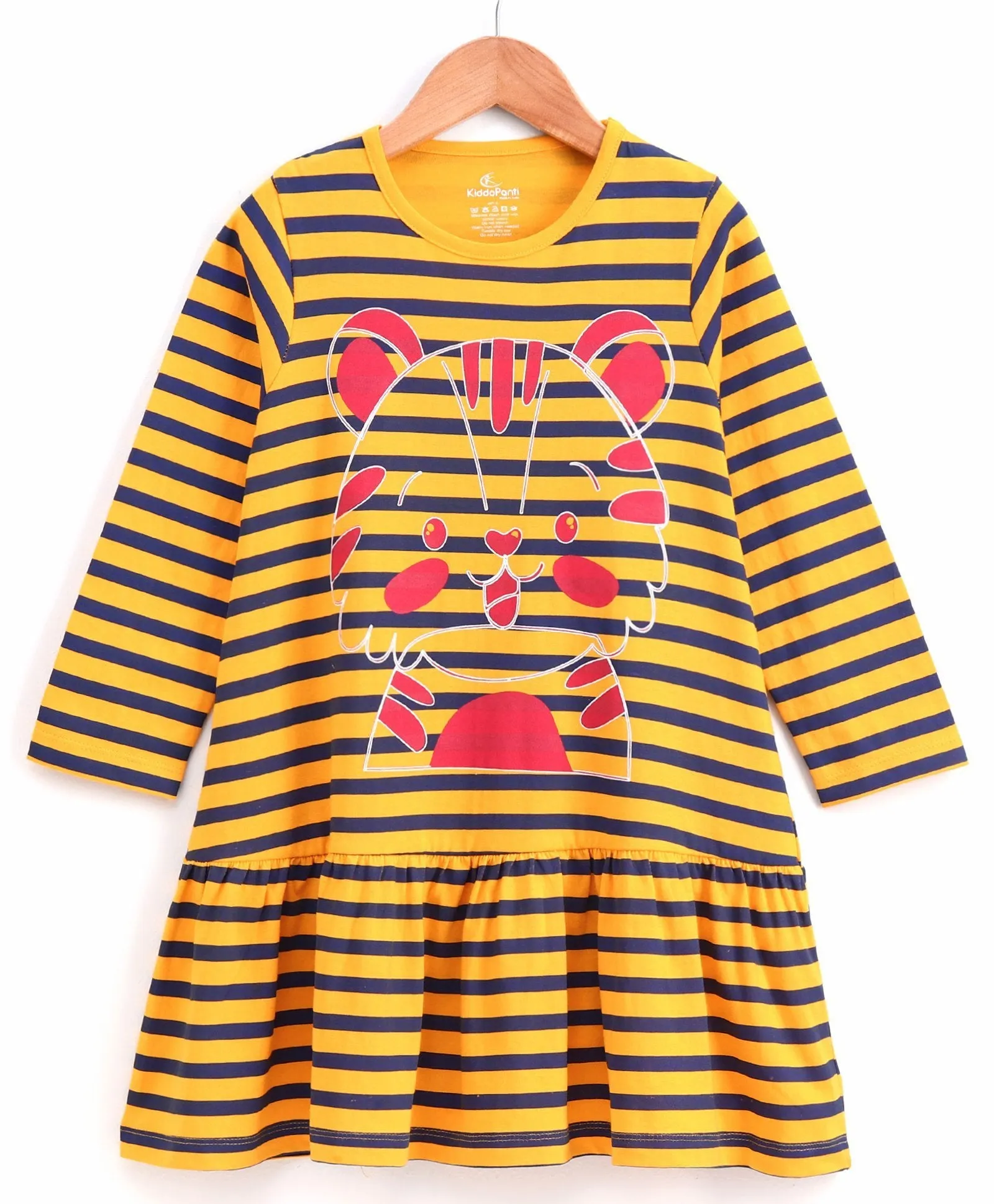 Girls Cotton Full Sleeves Jersey Dress