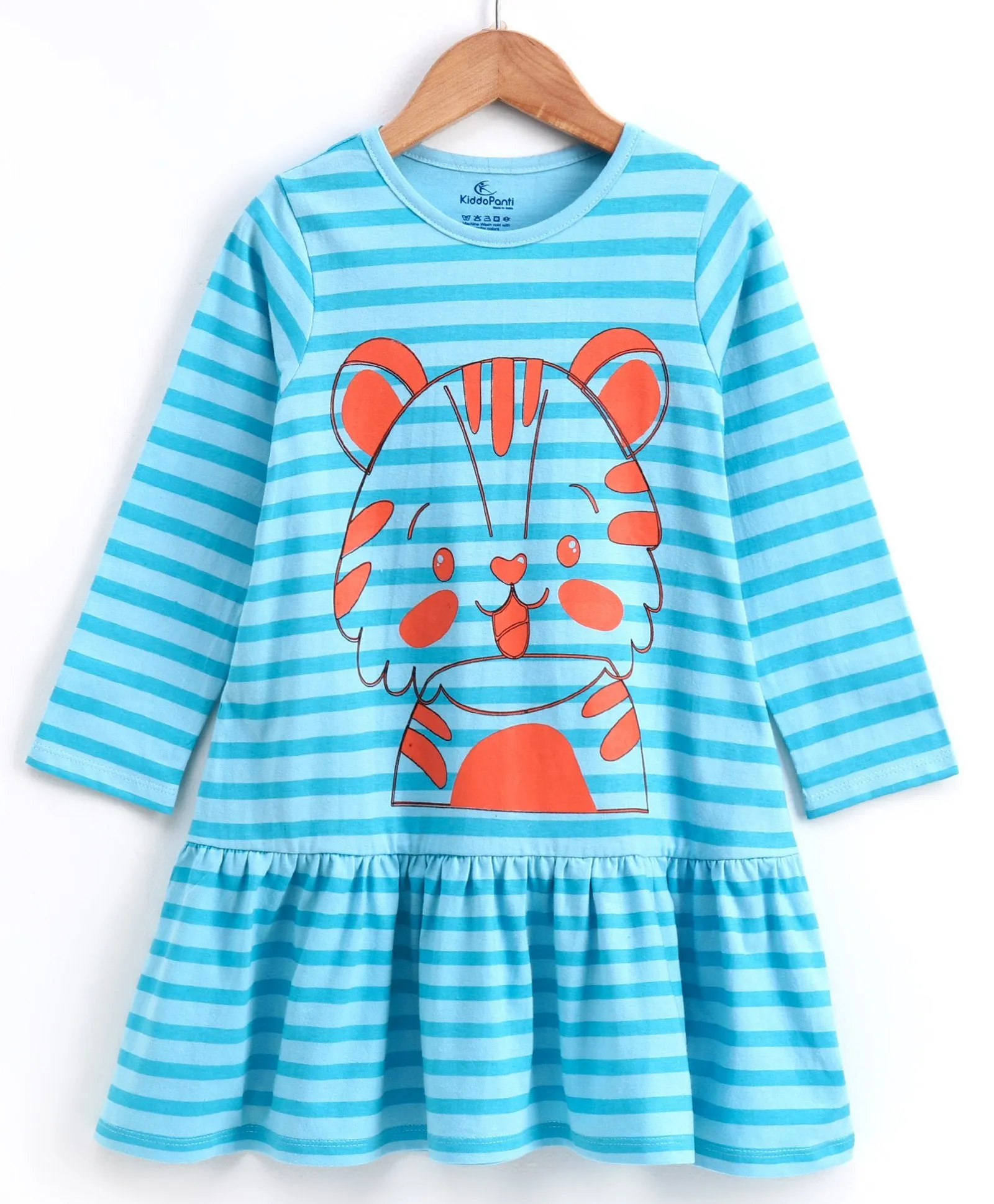 Girls Cotton Full Sleeves Jersey Dress