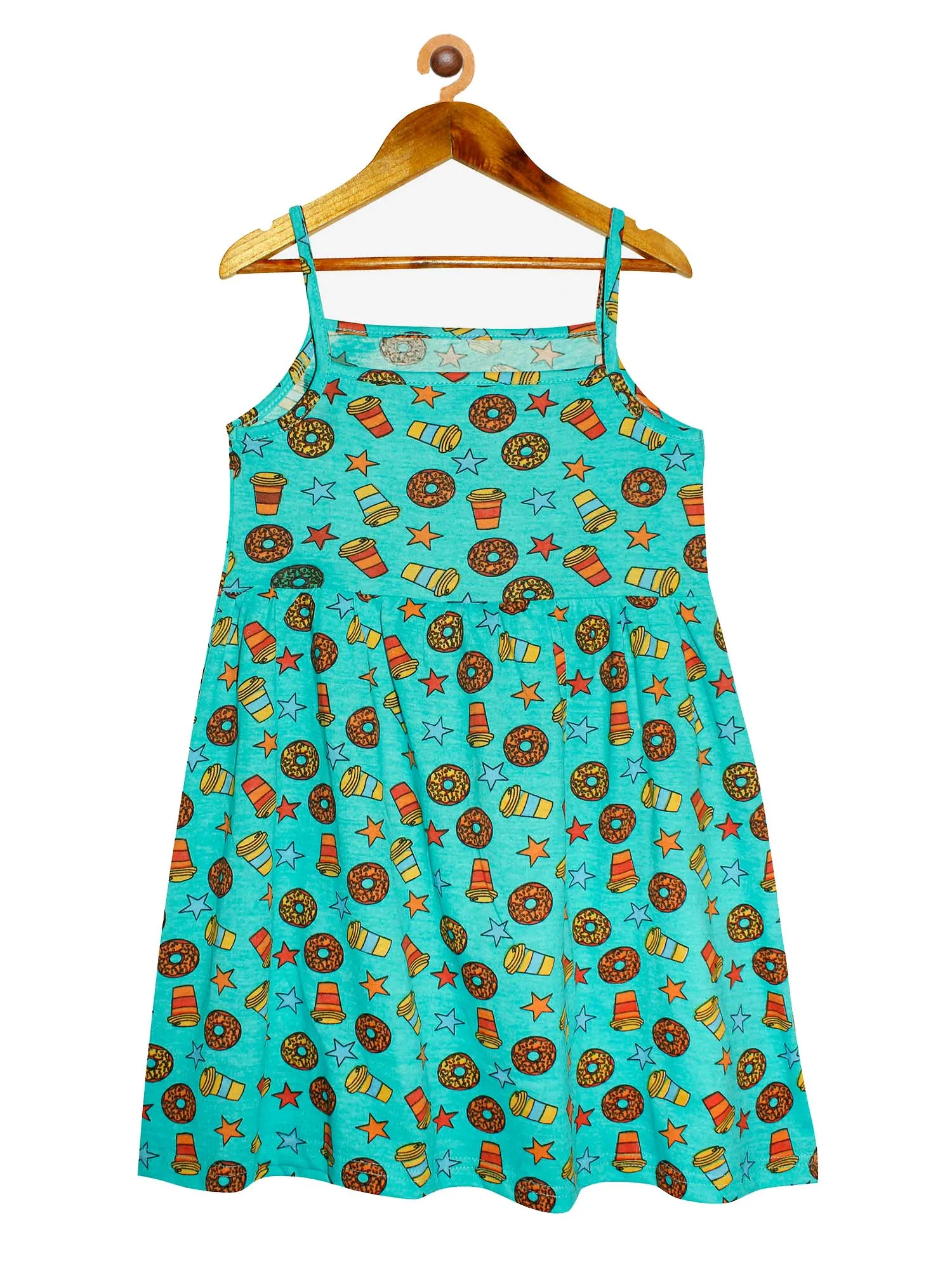 Girls Printed Strap Dress- Pack of 2