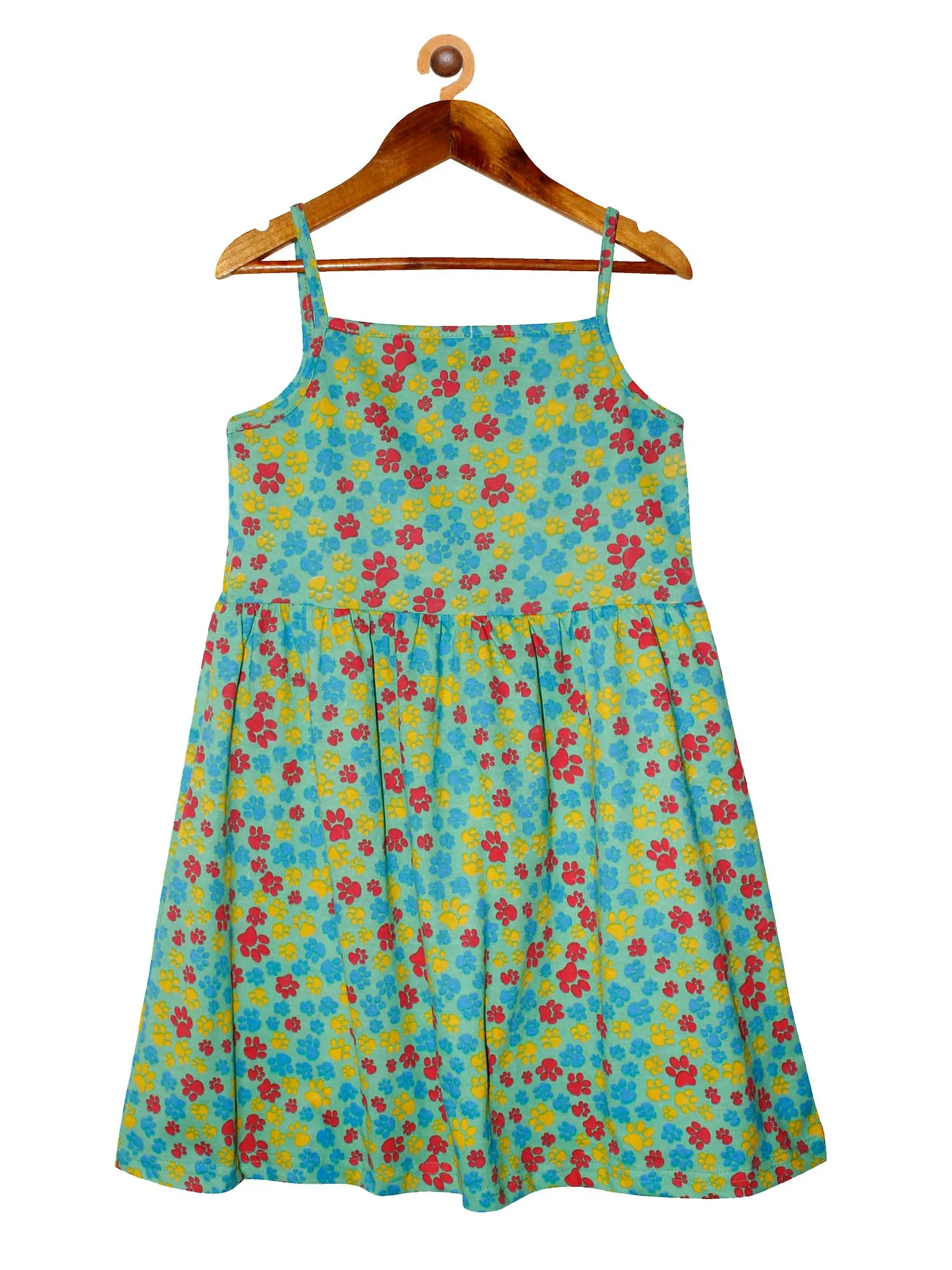 Girls Printed Strap Dress- Pack of 2