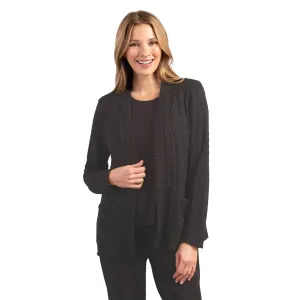 Habitat Cobblestone Knit Pocket Cardigan in Black - 36425-BK