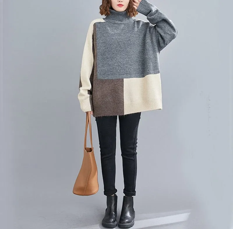 Haily Knitted Turtleneck Sweater