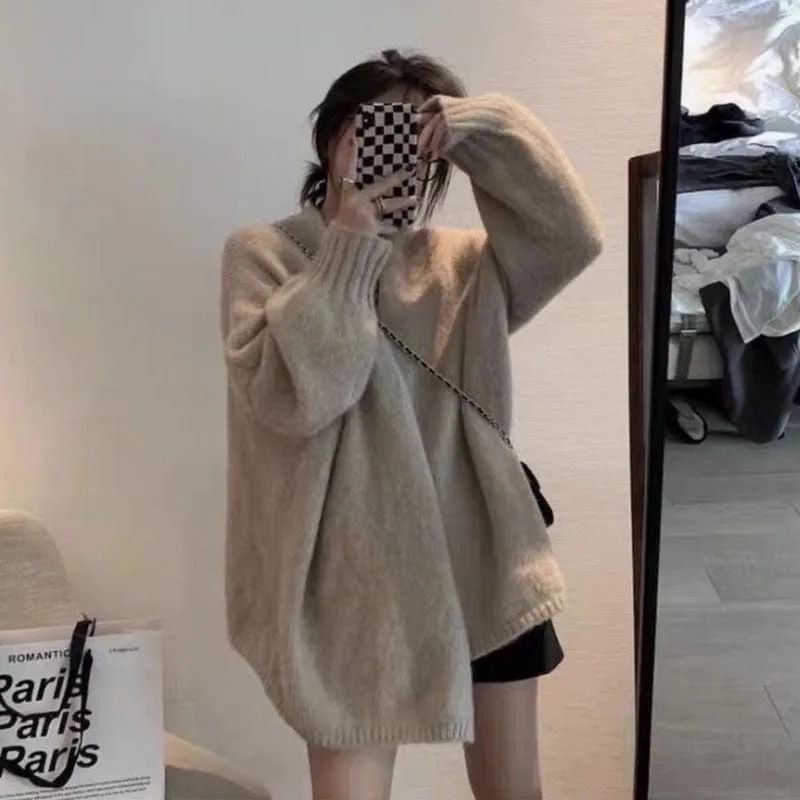 Japanese Lazy Style Knitted Cardigan