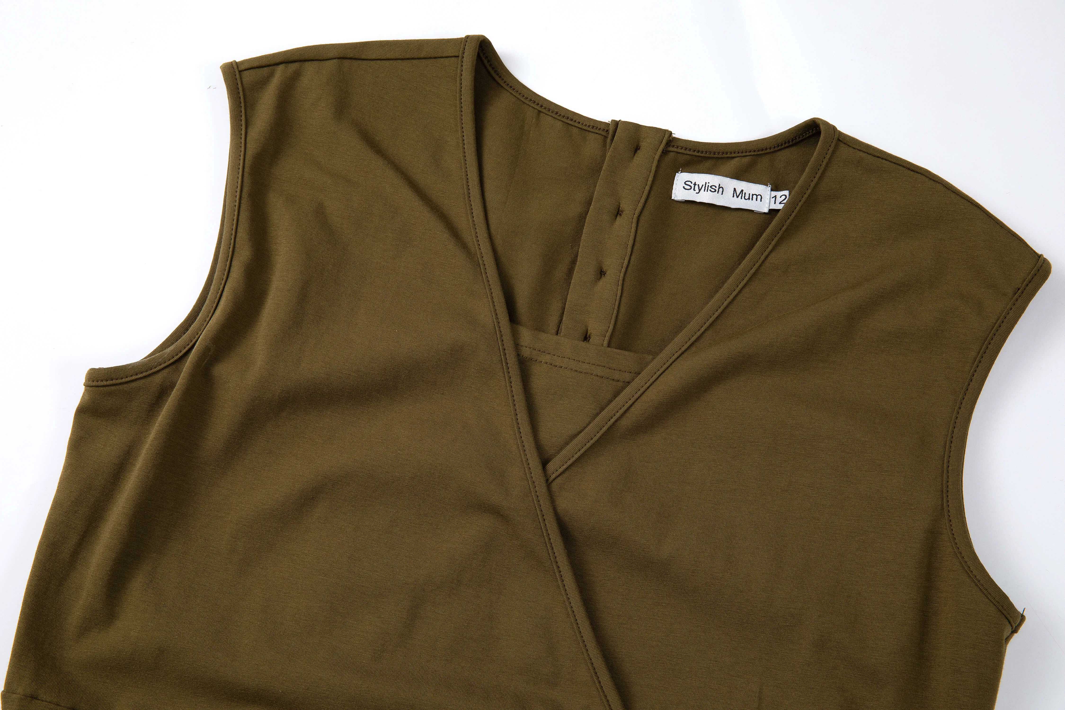 Kerry Khaki Breastfeeding Jumpsuit