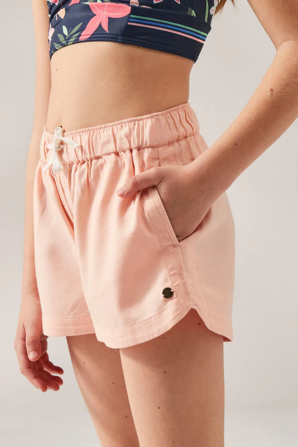 Kids Shorts Roxy Una Mattina Tropical Peach