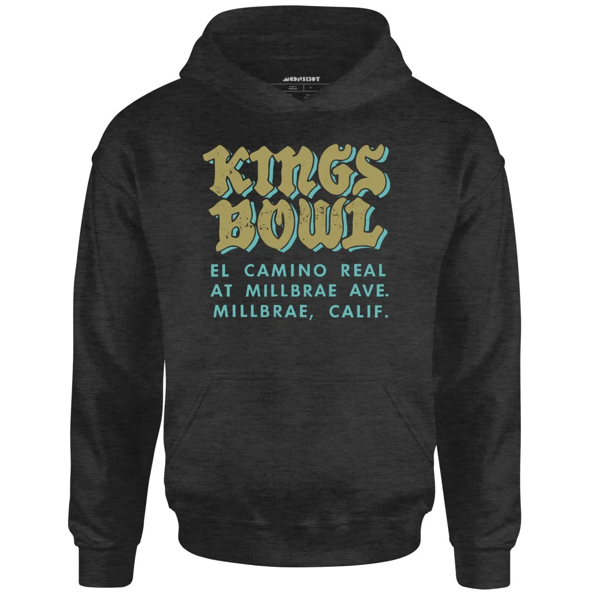 Kings Bowl - Millbrae, CA - Vintage Bowling Alley - Unisex Hoodie