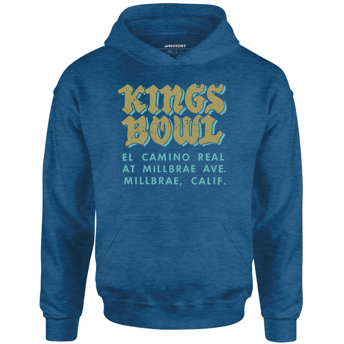 Kings Bowl - Millbrae, CA - Vintage Bowling Alley - Unisex Hoodie