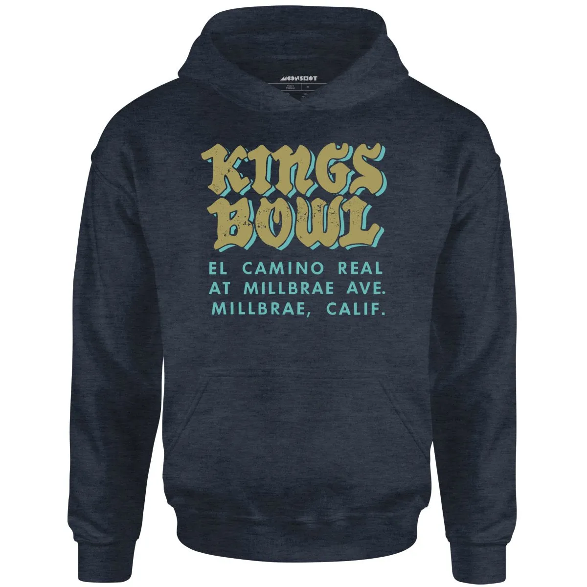 Kings Bowl - Millbrae, CA - Vintage Bowling Alley - Unisex Hoodie