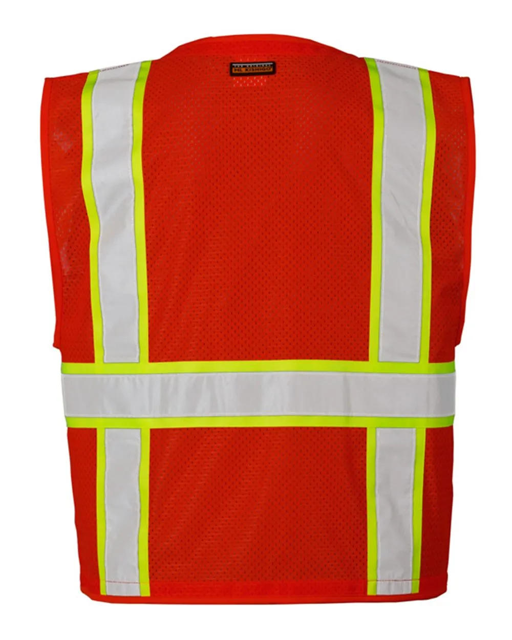 Kishigo - EV Series® Enhanced Visibility Multi-Pocket Mesh Vest - Red / Lime