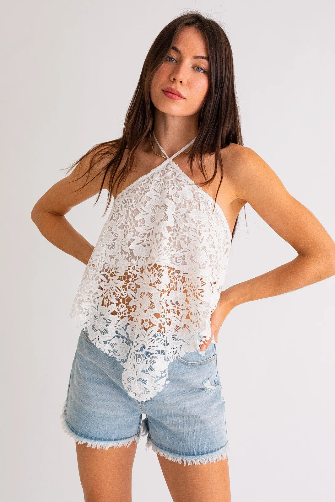 Lace Bandana Top