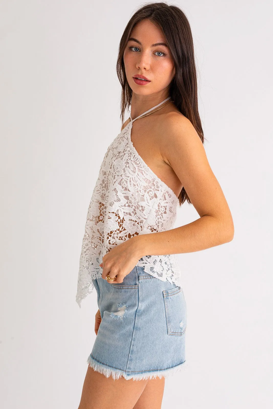 Lace Bandana Top