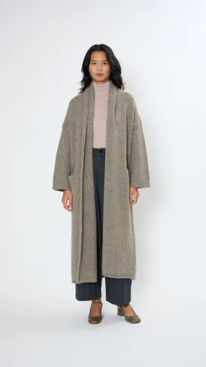 Long Shawl Cardigan in Rock