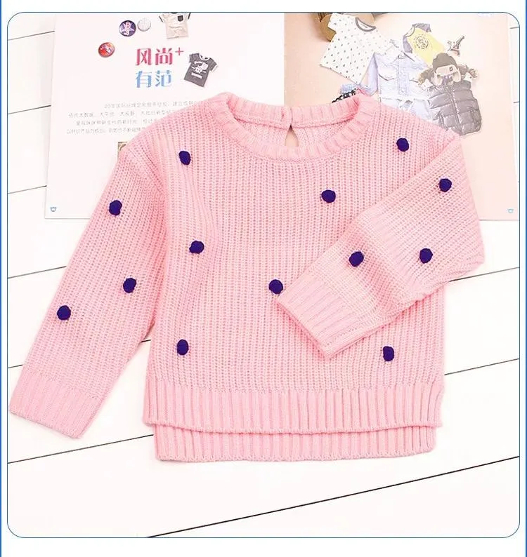 Long Sleeve Acrylic Knitted Baby Sweater