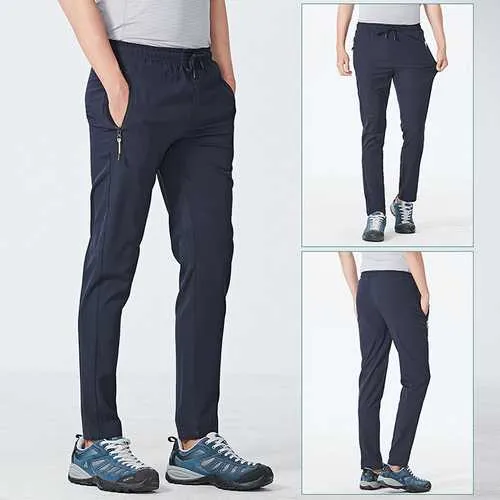 Men's Cotton Drawstring Slim Breathable Casual Pants