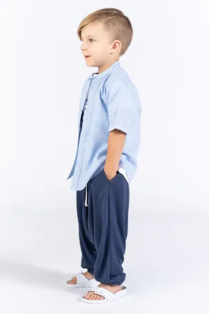 OMAMImini Chambray Button Down Boys Shirt