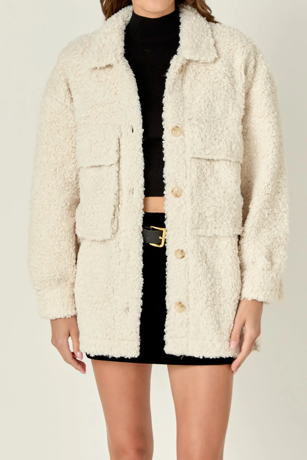 Oversized Sherpa Jacket