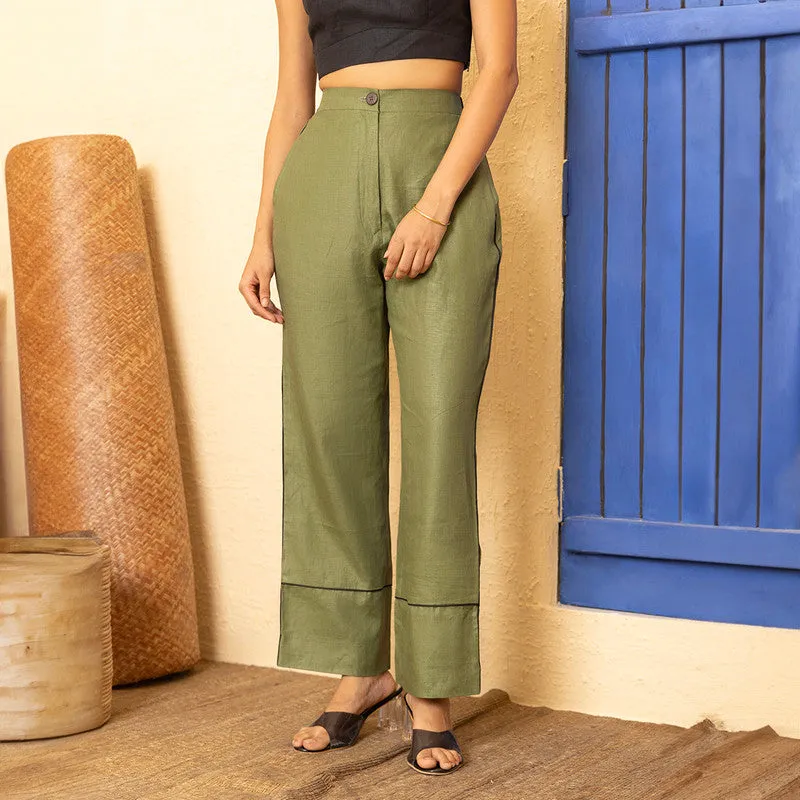 Pants For Women | Hemp | Olive