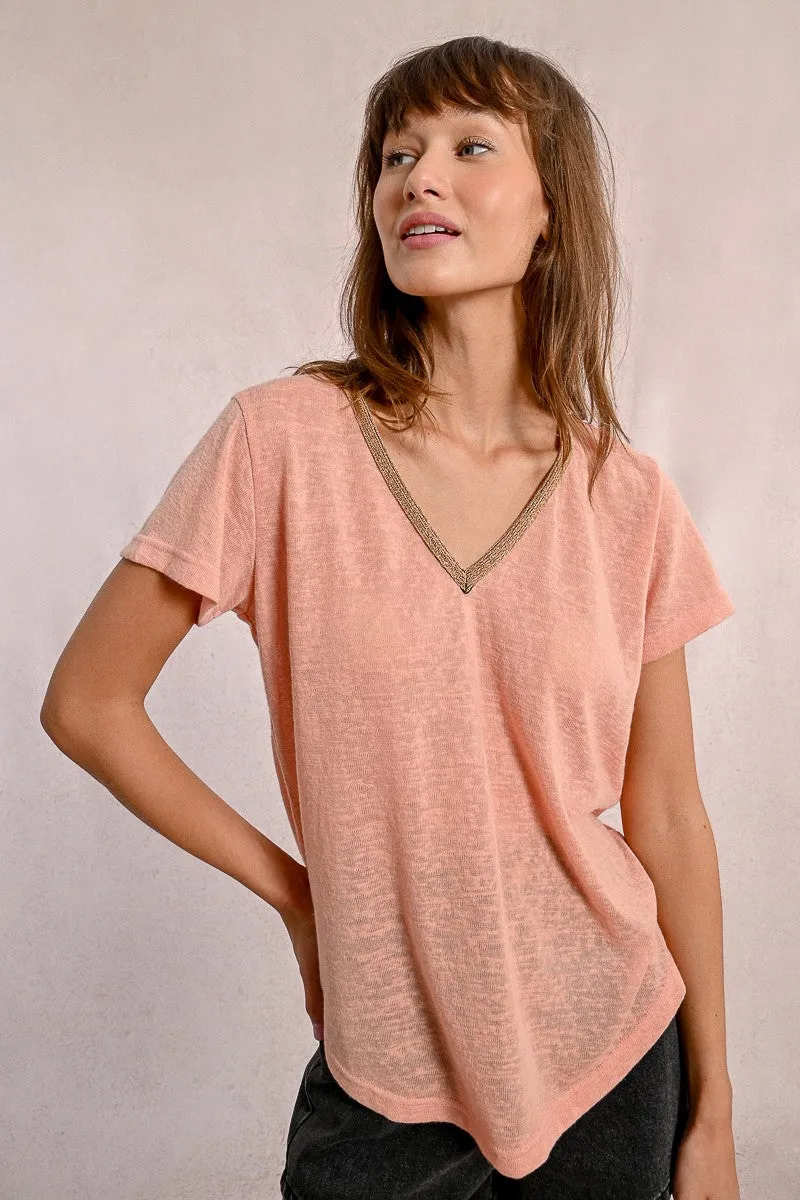 Polly T-Shirt Peach