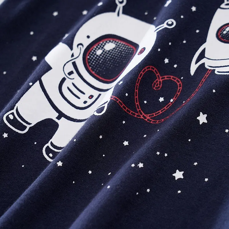 Premium Cotton 6 Astronaut Design Jumpsuits