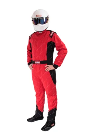 RaceQuip One Piece Single Layer Fire Suit - Red - Small - 130912