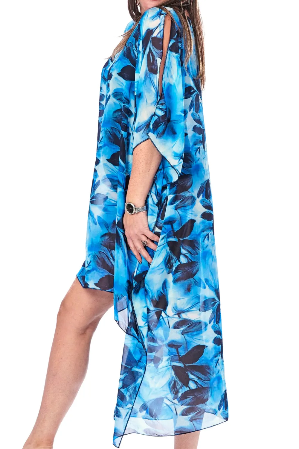 Rapz V-Neck Caftan Long 4231 Blue Black