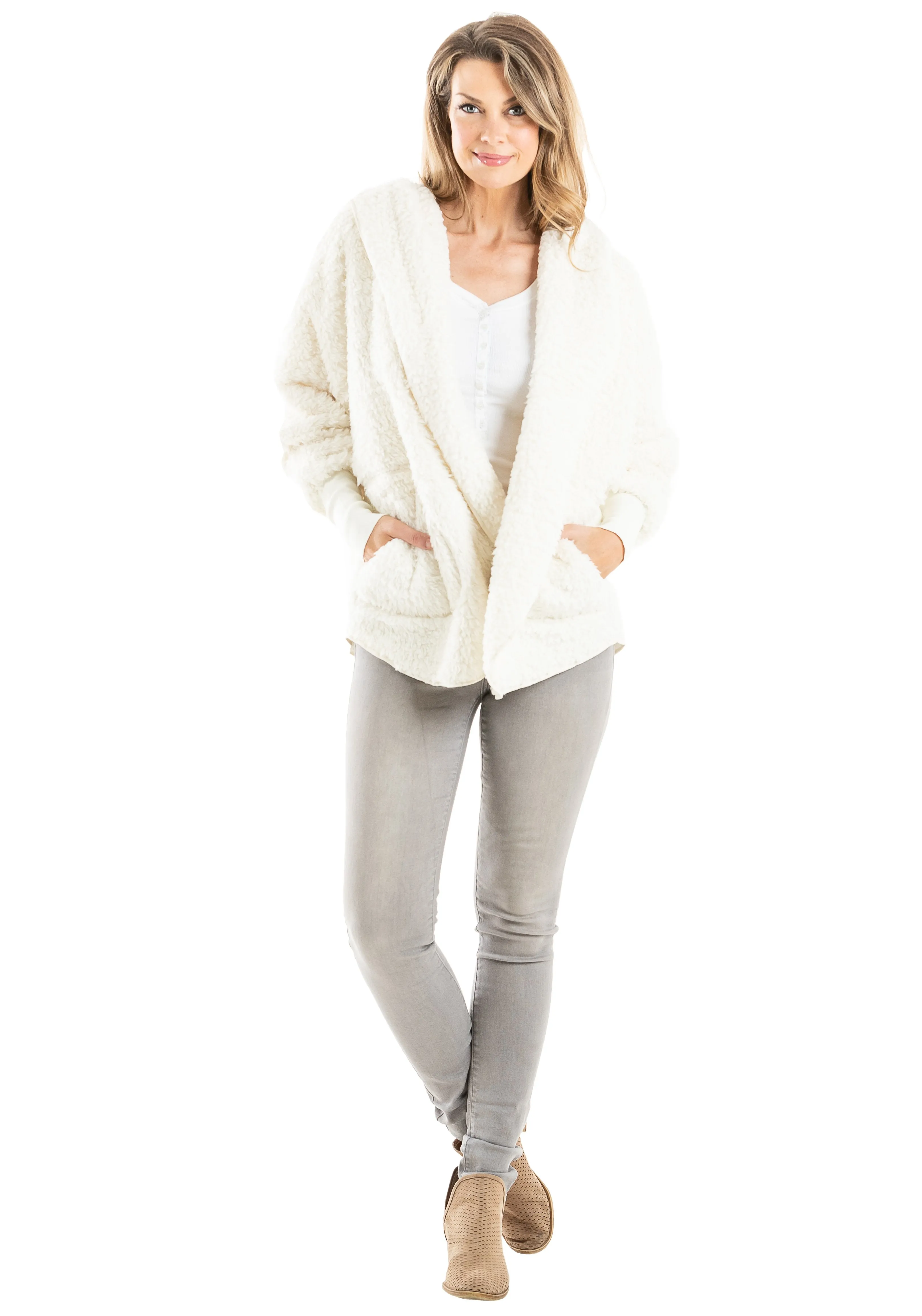 Sherpa Wholesale Body Wrap/Cardigan for Women Hoodie (7 colors)