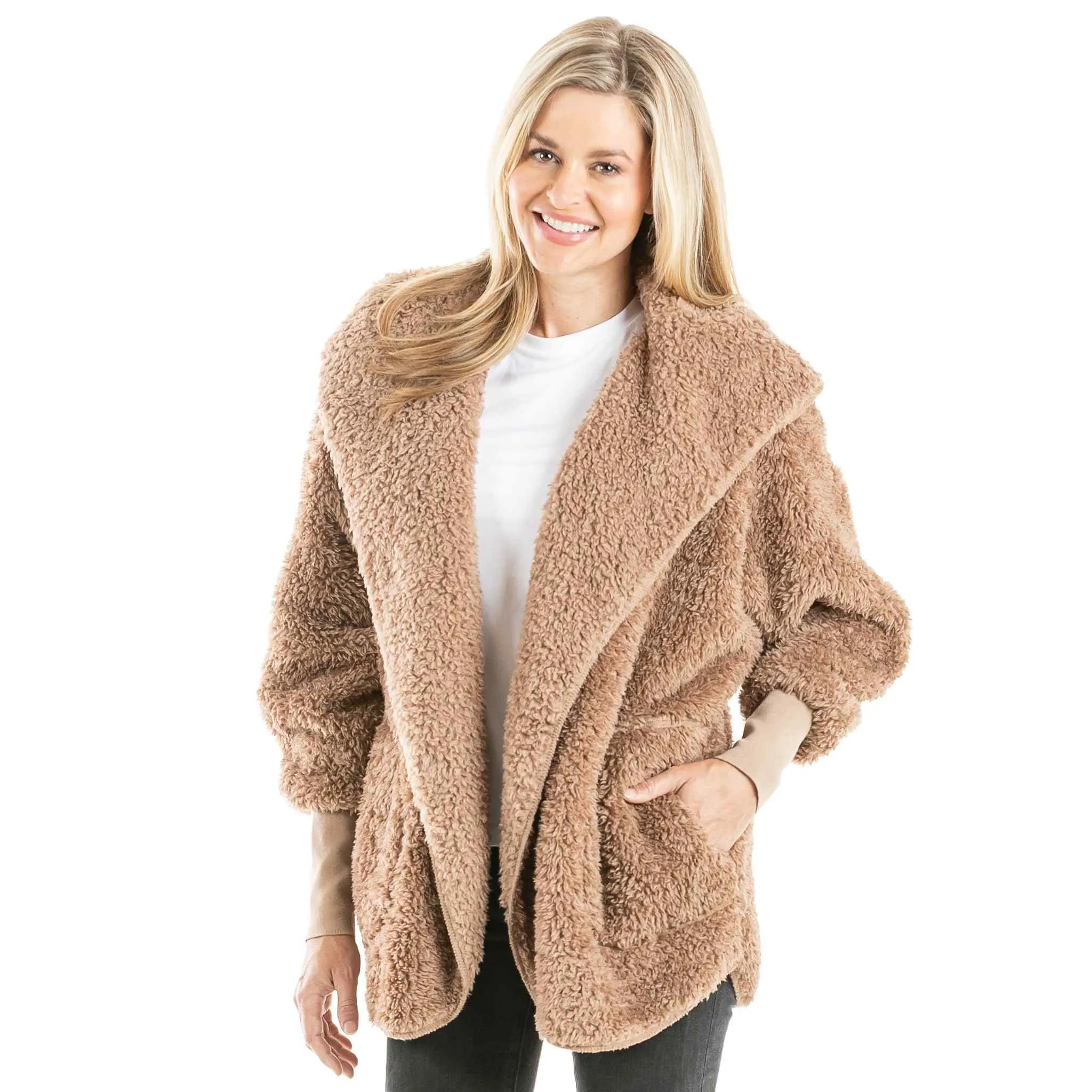 Sherpa Wholesale Body Wrap/Cardigan for Women Hoodie (7 colors)