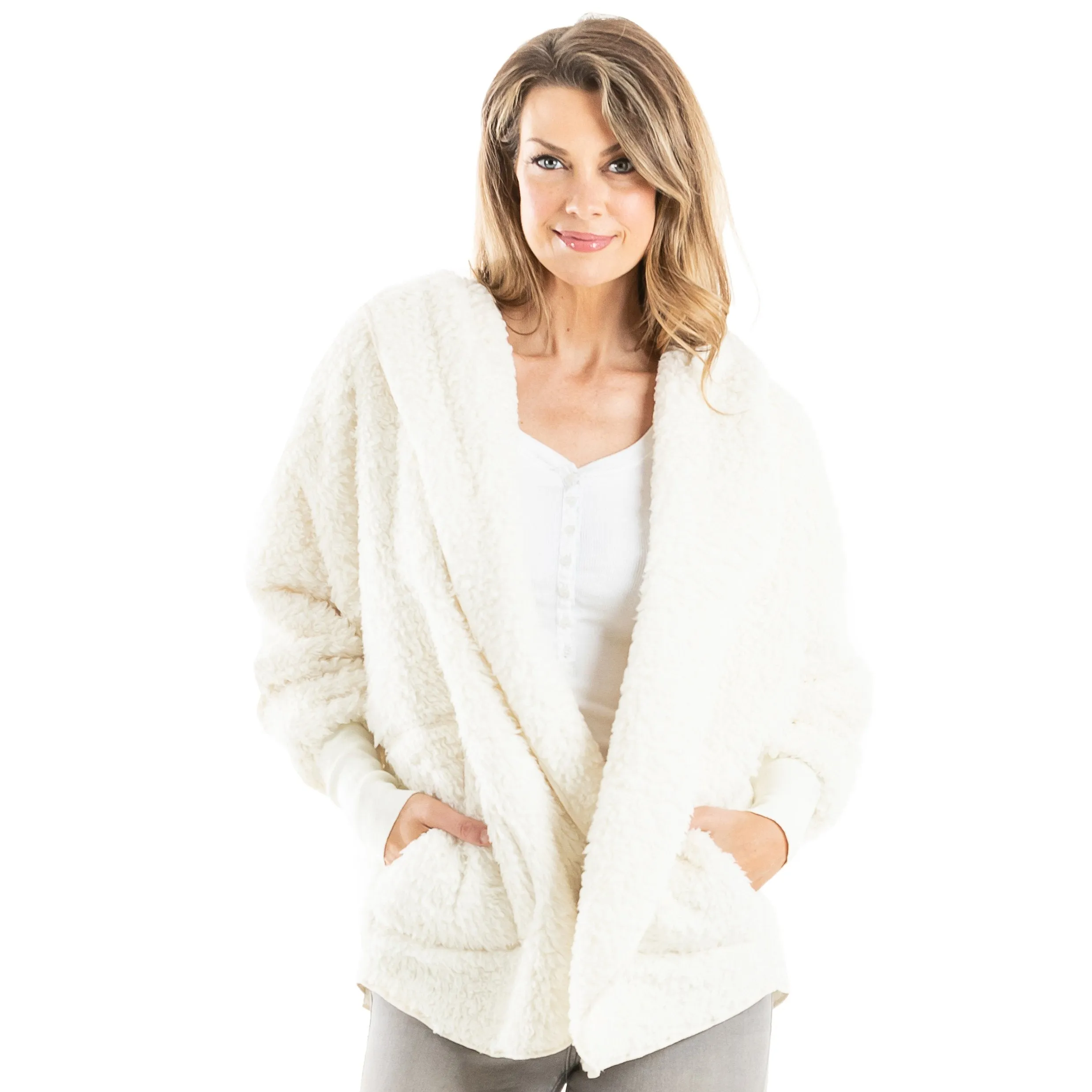 Sherpa Wholesale Body Wrap/Cardigan for Women Hoodie (7 colors)