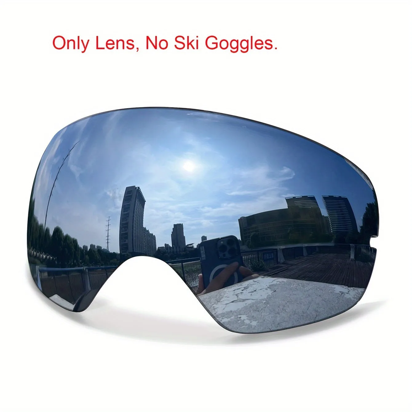 Ski Goggles with Interchangeable Lens - Protection, Anti-Fog, Perfect for Snowboarding & Winter Sports - Includes Bonus Glasses Bag & Myopia Frame