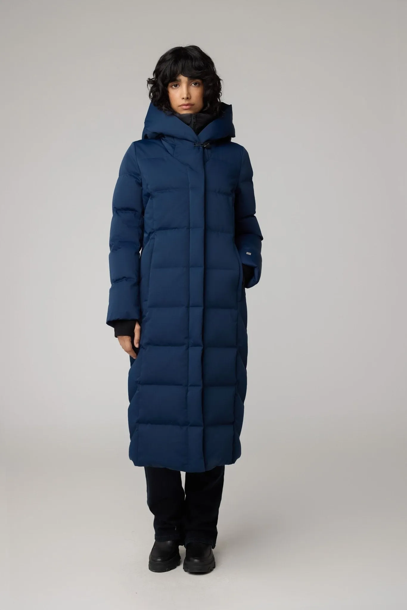 SOIA&KYO TALYSE-C - Semi-Fitted Classic Down Coat With Bib & Hood