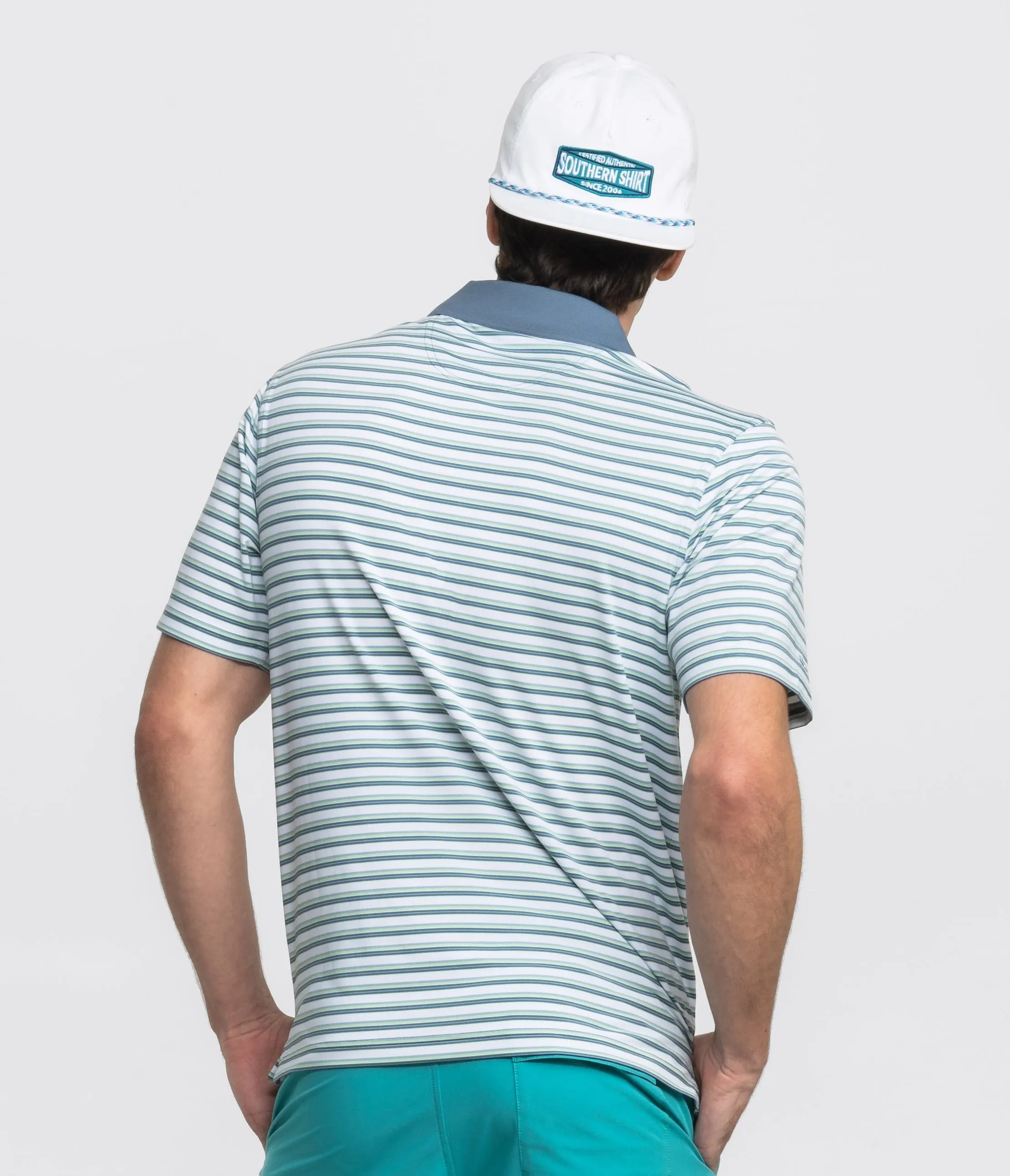 Somerset Stripe Polo - Off Course