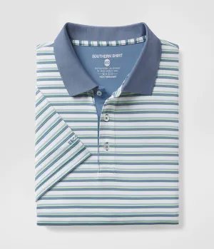 Somerset Stripe Polo - Off Course