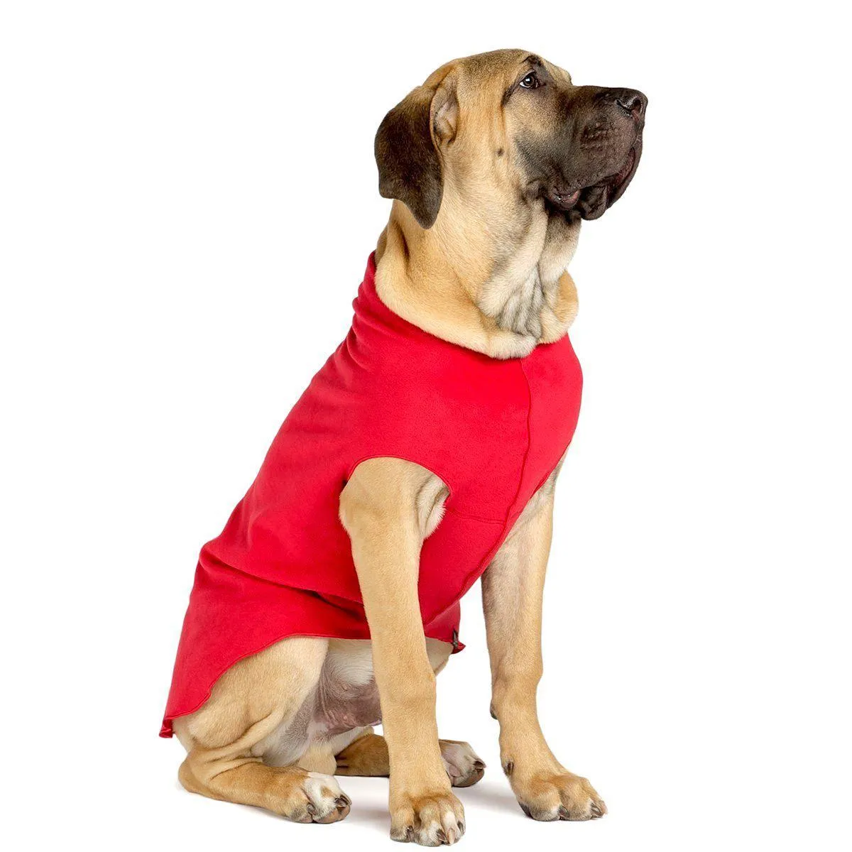 Stretch Fleece Dog Coat Red