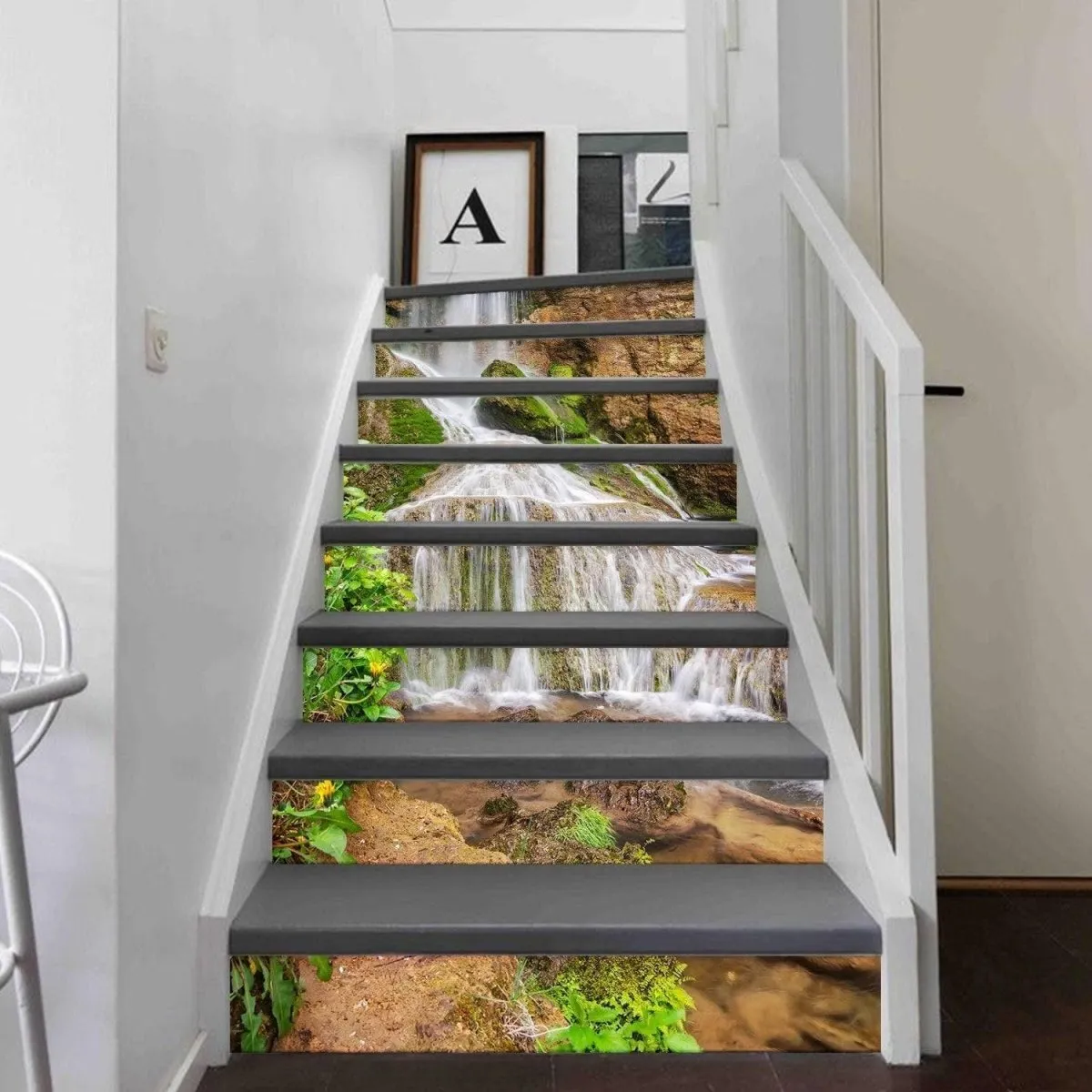 Stylish Staircase Wall Decals: & Artistic Stairway Stickers Home Décor