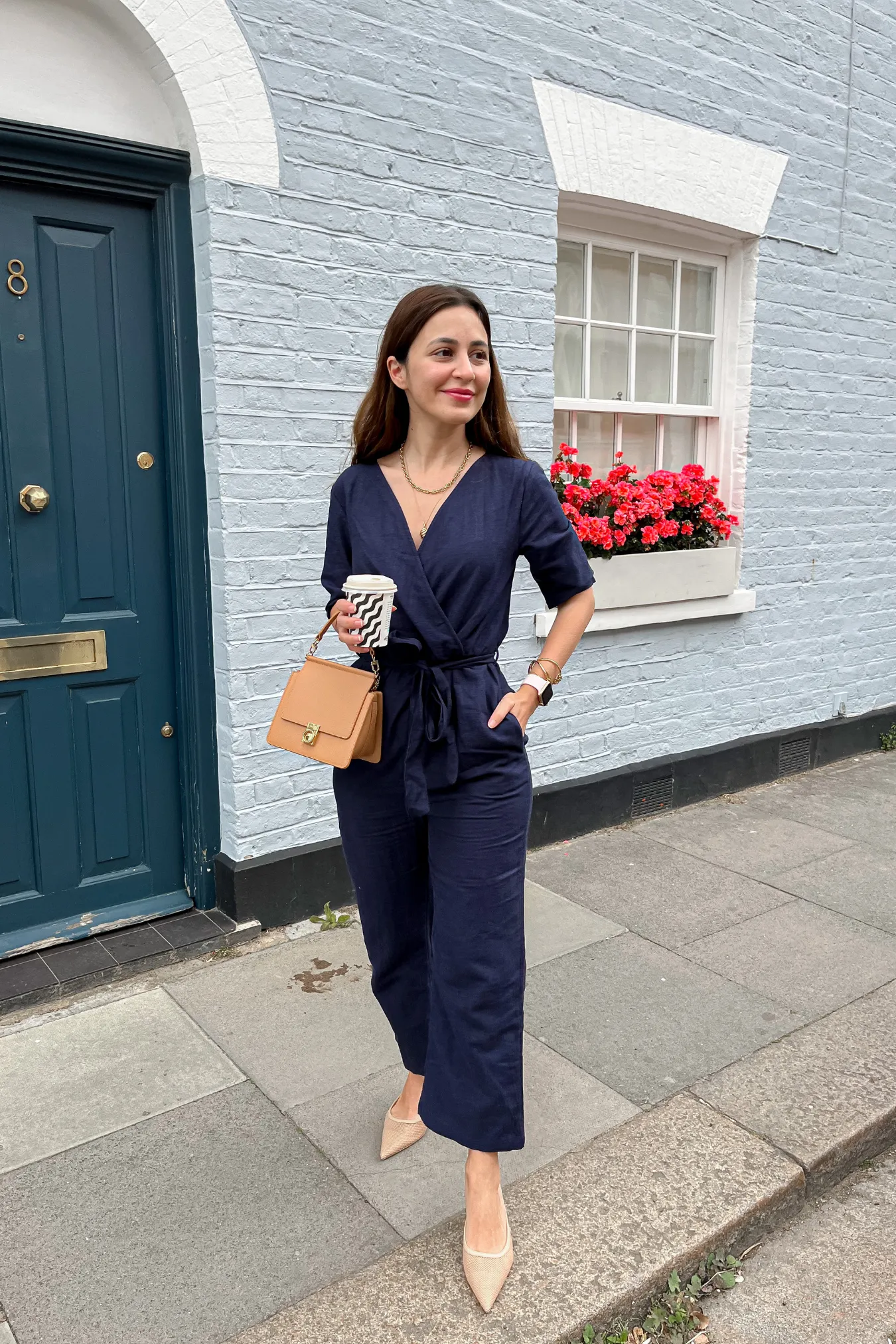 Suzanne - Wrap Jumpsuit - Navy