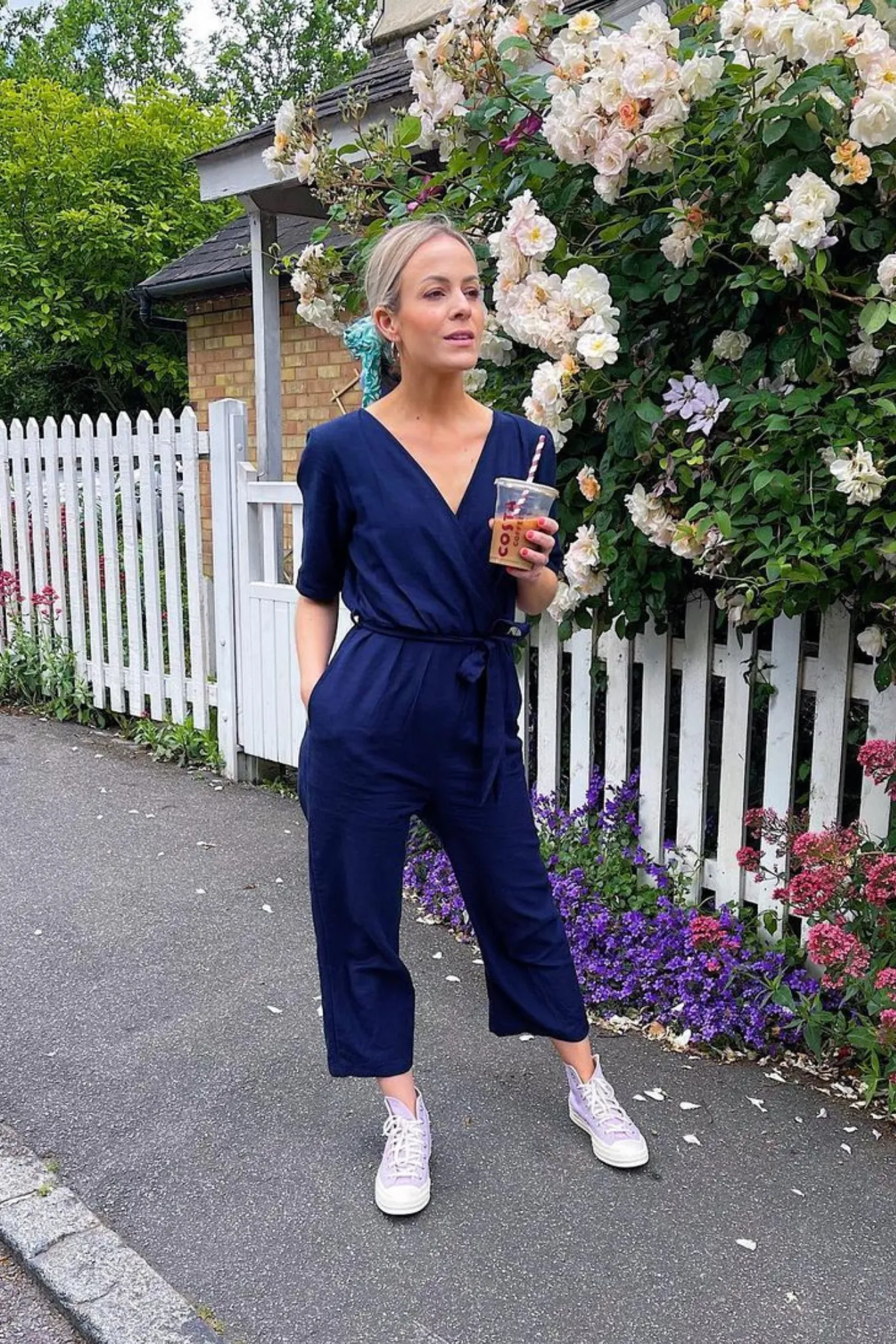 Suzanne - Wrap Jumpsuit - Navy